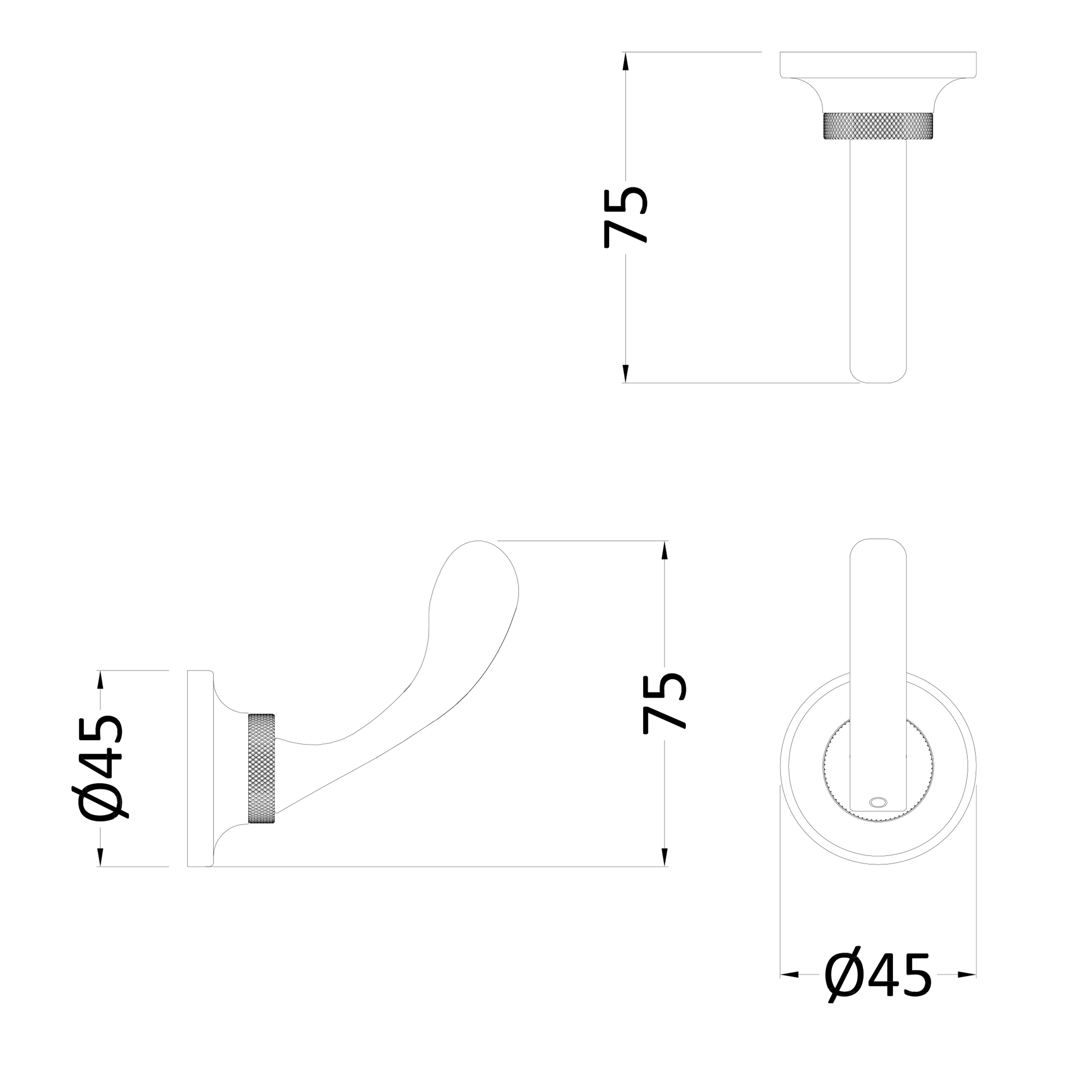 Burlington Guild Single Robe Hook