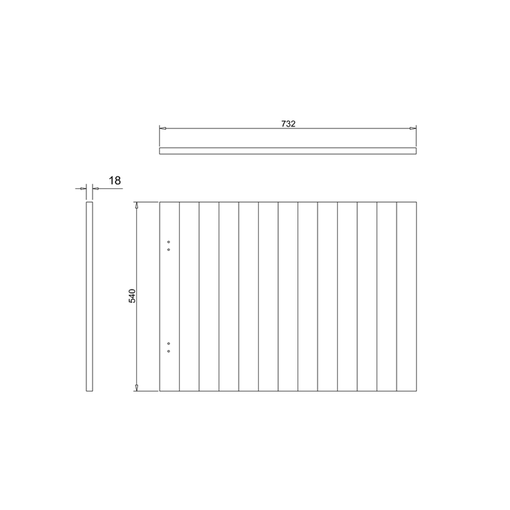 Burlington Arundel 75 Bath End Panel