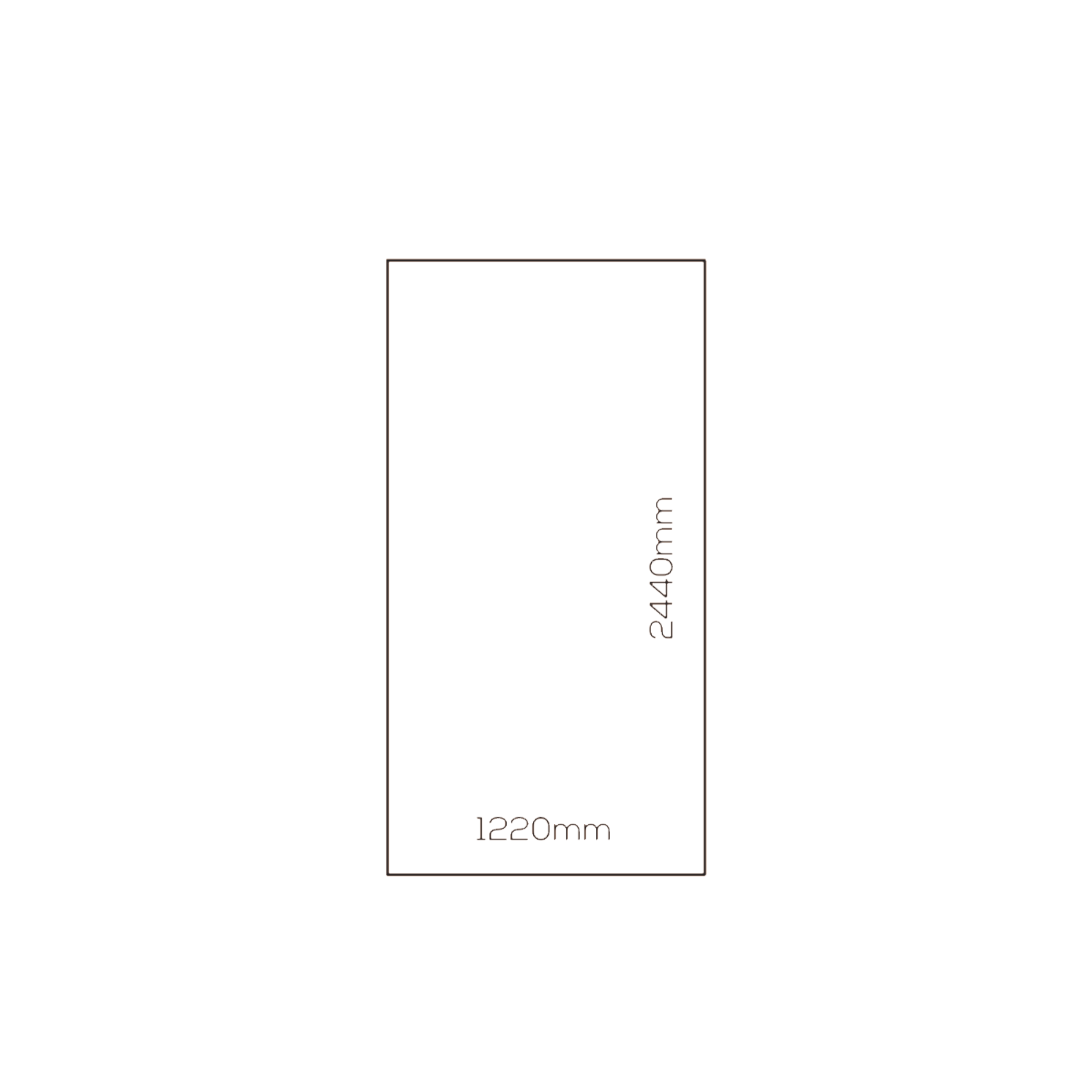 Showerwall Silver Grey 3mm Compact Tile Effect Bathroom Wall Panel - 1220 x 2440mm