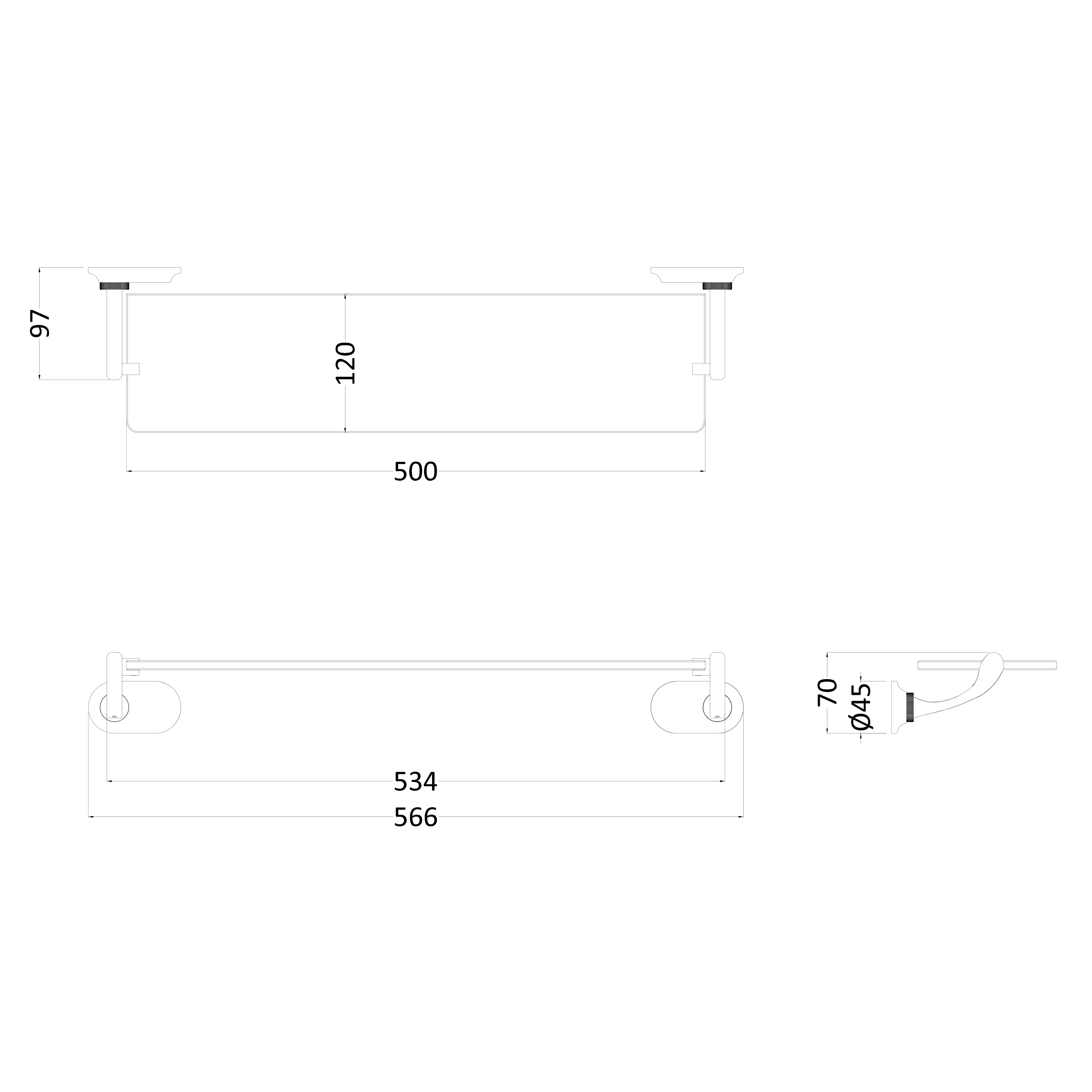 Burlington Guild Glass Shelf